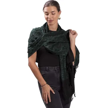 Šála Šála OM černo-smaragdový