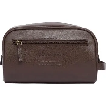 Barbour Leather Wash Bag