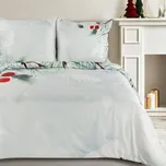 Vánoční mikrovláknové povlečení IVAR 1x 220x200 cm, 2x povlak 70x80 cm francouzské povlečení MyBestHome