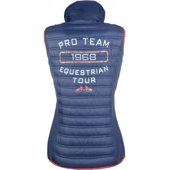 Slabá jezdecká vesta HKM PRO-TEAM, 164 cm - Červená