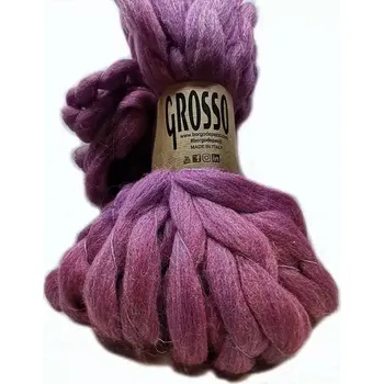 Příze Borgo de' Pazzi Grosso 15 Švestková (Objemová příze Grosso 15 Prugna)