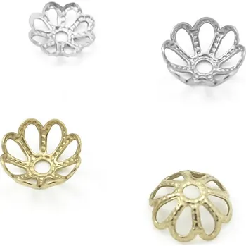 Materiál na výrobu šperku Kaplíky 6-9mm z chirurgické oceli 316 mm - 1Ks+B - 6mm / Nerez SL / 1Ks