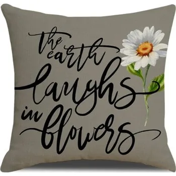 Mobilní telefon LIVEFY | Livefy povlak na polštář Flower 2 45x45cm, šedá