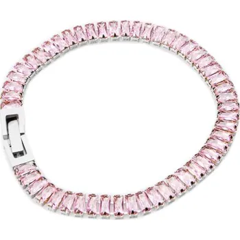 Náramek franco bene Stříbrný Crystal náramek - růžový | 1445