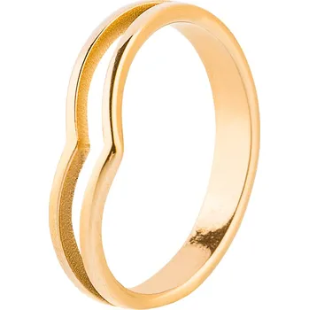 Prsten franco bene Dvojprsten - pozlacený | 686 Velikost prstenu: 7 (56 mm)