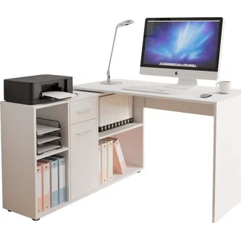 Psací stůl Mirjan24 Deborah PC stolek bílý