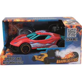 autíčko Toys Amsterdam Kouřící auto Roadblaster 14 cm - zpětný chod Barva: Červená