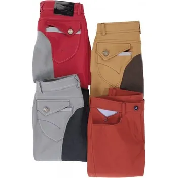 Jezdecké kalhoty Dámské rajtky Euro-Star RUBY - s celokoženým sedem, 38 - Cihlová