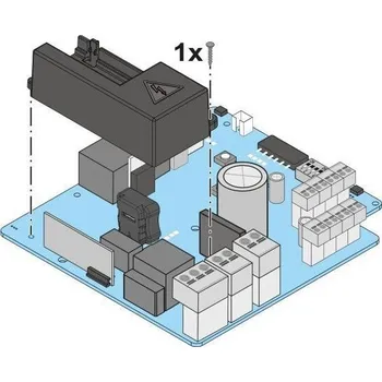 Pohon brány STArter S2 řídící deska pohonu Sommer - náhradní elektronika pohonu posuvné brány Sommer, kódování SOMloq2, frekvence 868,95 MHz, včetně ochrany proti dotyku a šroubu