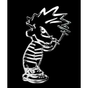 Samolepicí dekorace na vozidlo Samolepicí dekor niklovaný - Zlobivý chlapec