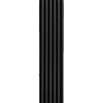 Akustické dekorační panely černý mat 3D lamely na filcovém podk