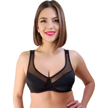 Podprsenka Podprsenka BARLEY - 6412. Barva: černá, Košíčky: D, Obvod: 85