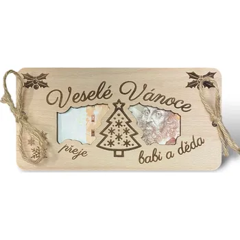 JarisWood Dárková karta k Vánocům Věnování na zadní straně: Bez věnování