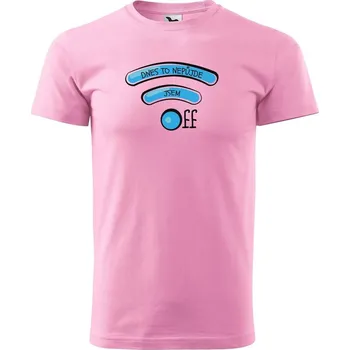 Pánské tričko DOBRÝ TRIKO Pánské tričko Jsem OFF Velikost: S, Barva: Růžová
