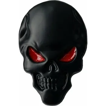 Samolepicí dekorace na vozidlo Samolepící dekor bronz lebka - červené oči