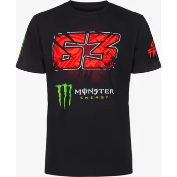 Francesco Bagnaia triko Monster Energy černé 63 L