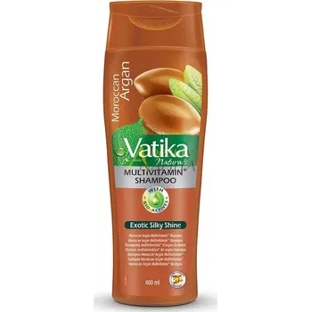 Barva na vlasy Marocký arganový multivitaminový šampon Vatika 400ml (Vatika Naturals Mor Argan Multi Vitamin+ Shampoo)