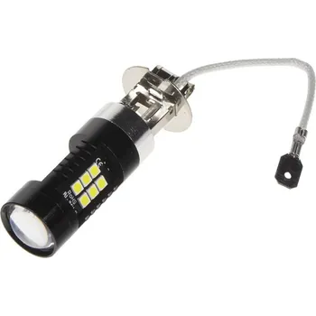 Žárovka LED H3 bílá, 12V, 21LED/3030SMD