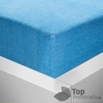 Prostěradlo Froté prostěradlo 180x200 Premium - Světle modrá