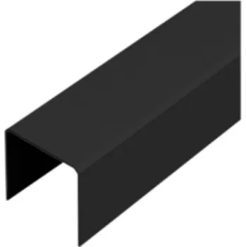 Nábytkové kování LAGUNA Horní vedení, single, strukturovaná černá matná Délka profilu: 2,0 m