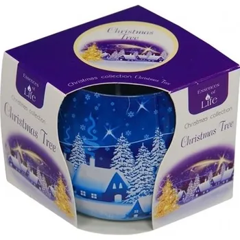 Svíčka Svíčka vonná ve skle - Vánoční strom