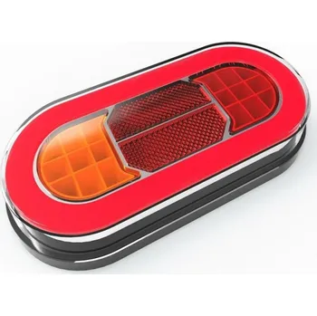 Žárovka Sdružená LED lampa zadní - 202x95 mm - 12-24V, ovál, 3 funkce, ECE R3 R6 R7 R10