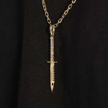 Přívěsek Lillian Vassago Přívěsek nůž v kombinovaném zlatě LLV01-GP030