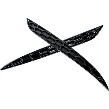 Plachta na motorové vozidlo Odrazky na auto ACEXXON náhrada zadních odrazek ve vzoru včelí plástve pro Tesla Model 3, barva lesklá černá