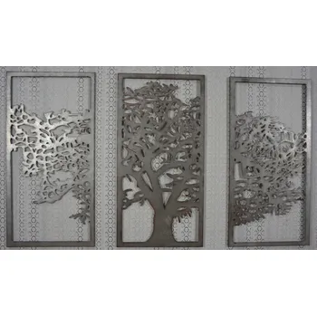Retro plechový strom života - set