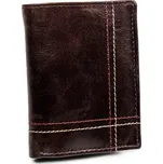 Malá peněženka pro muže z přírodní kůže Hlavní barva \ RFID ochrana: hnědá \ ne