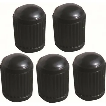 Čepička na ventilek Čepičky na ventilky černé 5ks