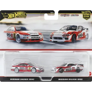 autíčko Hot Wheels Premium Car Culture 2-Pack - Nissan 240SX (S14) + Nissan Silvia (S15)