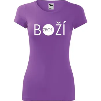 Dámské tričko DOBRÝ TRIKO Dámské tričko Boží zboží Velikost: XL, Barva: Fialová