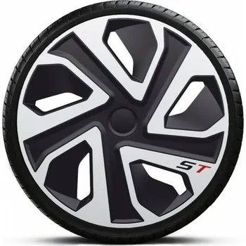 Autodoplněk Kryty kol 15" ST stříbrno černý - 4ks