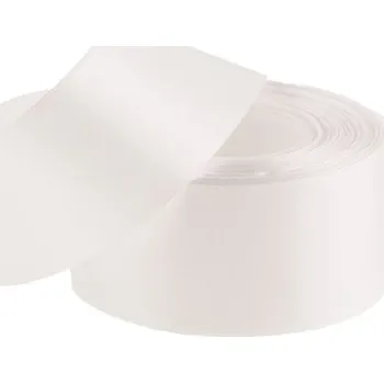 Stuha Stuha saténová 50mm/32m light ecru (světle smetanová)