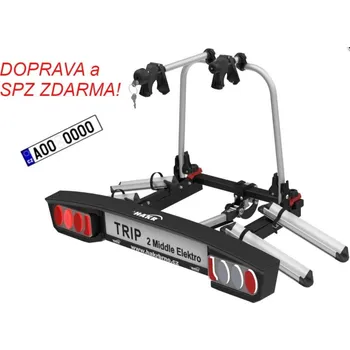 Nosič kol Nosič kol HAKR TRIP 2 ELEKTRO pro 2 elektro kola na tažné zařízení DOPRAVA a SPZ ZDARMA