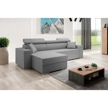 Sedací souprava Rozkládací rohová sedačka SVENIA šedá II