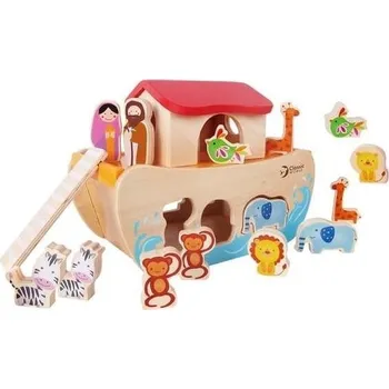 Dřevěná hračka Vkládačka Classic World Vkládačka Noemova archa