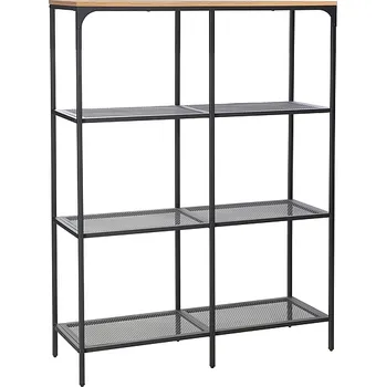 Knihovna Kovový regál LEX A 100x36x136 cm černý