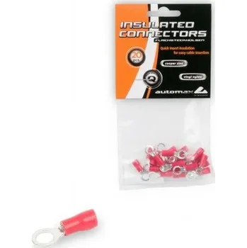 Konektor Elektro Očko izol. červené RV1.25-5 - 20 ks