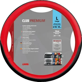 Potah na volant Potah volantu CLUB PREMIUM Skeentex červený - L 46 - 48 cm