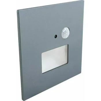 Nástěnné svítidlo Svítidlo LED s čidlem pohybu a soumraku Greenlux Jack PIR metalická šedá metalická šedá