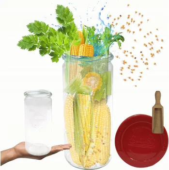 Sklenice Sklenice WECK / silikonové víčko zavařovací sklenice 1l CYLINDER