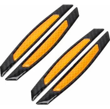 Ochranný autopotah Chrániče hran dveří Carbon černo/žluté - 4ks