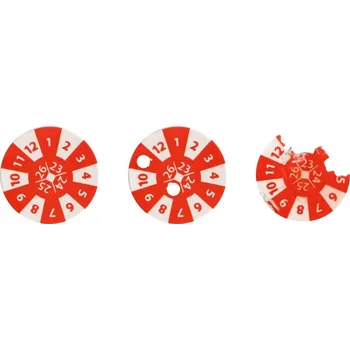 samolepka Kalibrační samolepka 2023, 2024, 2025, 2026 červená 12mm