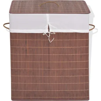 Koš na prádlo vidaXL Bambusový koš na prádlo obdélníkový [242726] Barva: Hnědá