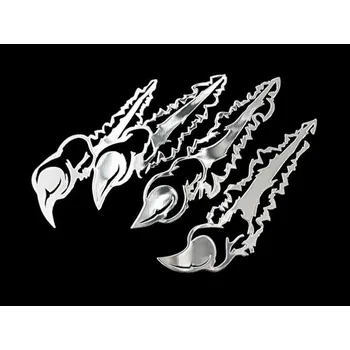 Samolepicí dekorace na vozidlo Samolepicí dekor niklovaný - Drápy