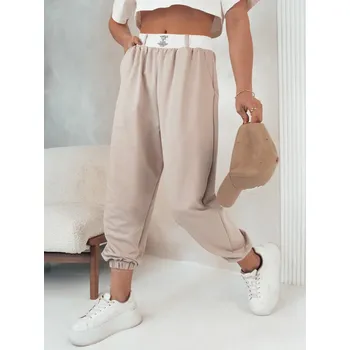 Dámské kalhoty teplákové MINAM UY2014 Barva: Béžová, Velikost: M