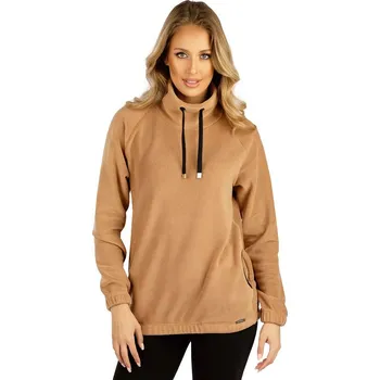 Dámská mikina Dámská teplá mikina LITEX s kapucí světle hnědá L