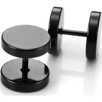 Náušnice Woodrow Náušnice Činka - fake plug - černé 2580